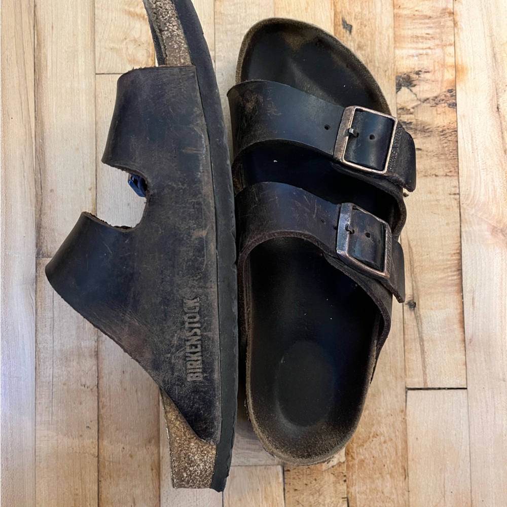Brown Leather Oiled Arizona Birkenstocks